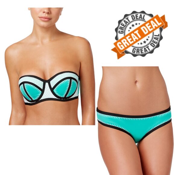 NWT Bar III Whip It Good Jade Bikini Swimsuit Set - Picture 1 of 4